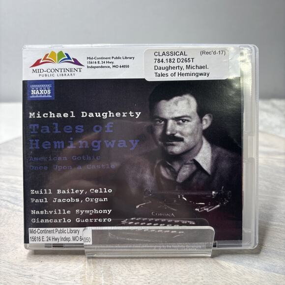 Michael Daugherty – Tales of Hemingway (CD, Classical 2016, Nashville Symphony, - Picture 1 of 5
